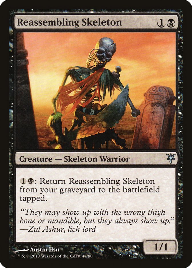 Reassembling Skeleton [Duel Decks: Sorin vs. Tibalt] 