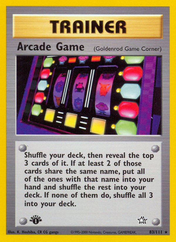 Arcade Game (83/111) [Neo Genesis 1st Edition] 