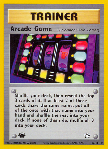 Arcade Game (83/111) [Neo Genesis 1st Edition] 
