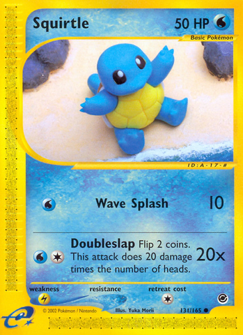 Squirtle (131/165) [Expedition: Base Set] 
