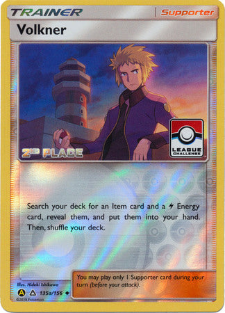 Volkner (135a/156) (League Challenge 2nd Place) [Sun &amp; Moon: Ultra Prism] 