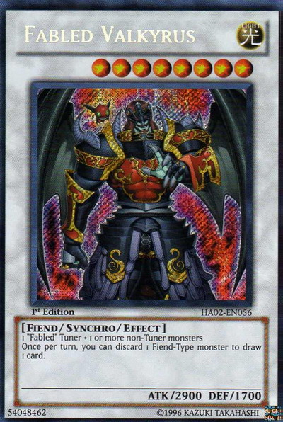 Fabled Valkyrus [HA02-EN056] Secret Rare 