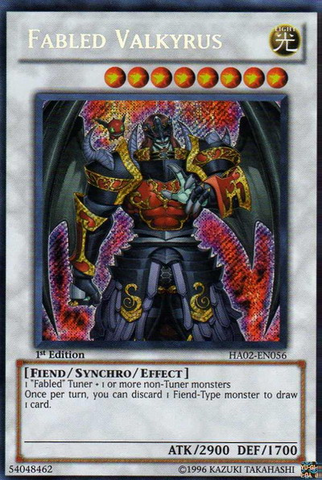 Fabled Valkyrus [HA02-EN056] Secret Rare 