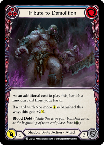 Tribute to Demolition (Blue) [DTD129] (Dusk Till Dawn) Rainbow Foil 