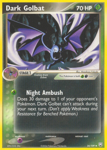 Dark Golbat (34/109) [EX: Team Rocket Returns] 