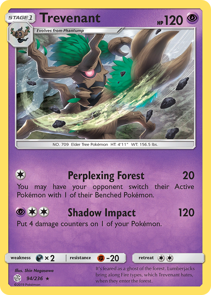 Trevenant (94/236) [Sun &amp; Moon: Cosmic Eclipse] 