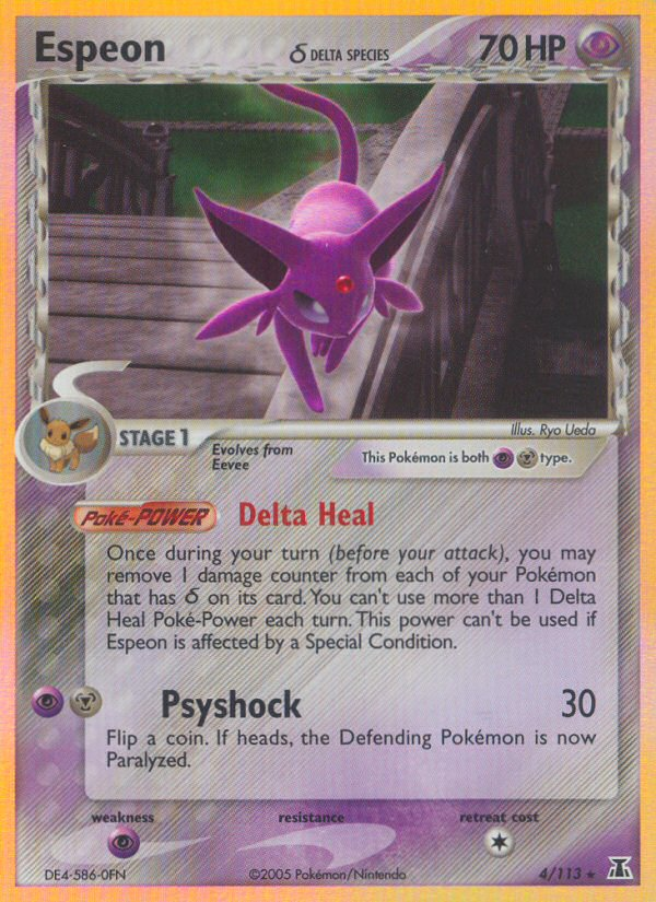 Espeon (4/113)(Delta Species) [EX: Delta Species] 