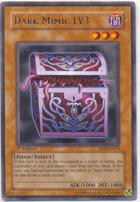 Dark Mimic LV3 [SOD-EN010] Rare 
