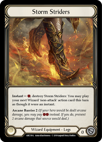 Storm Striders [ARC116-L] (Arcane Rising) 1st Edition Cold Foil 
