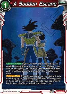 A Sudden Escape (Common) (BT13-029) [Supreme Rivalry] 