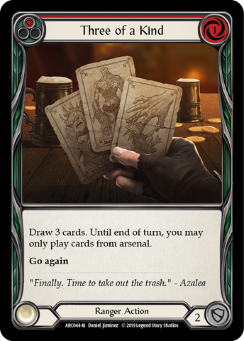 Three of a Kind [ARC044-M] (Arcane Rising) 1st Edition Rainbow Foil 