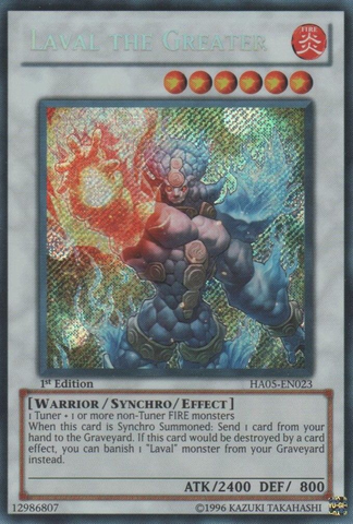 Laval the Greater [HA05-EN023] Secret Rare 