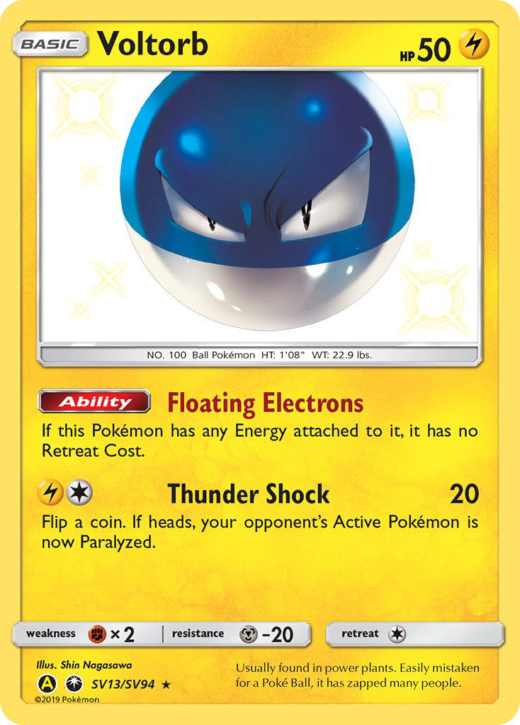 Voltorb (SV13/SV94) [Sun &amp; Moon: Hidden Fates - Shiny Vault] 