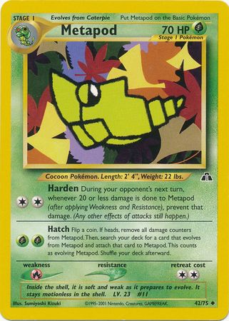 Metapod (42/75) [Neo Discovery Unlimited] 