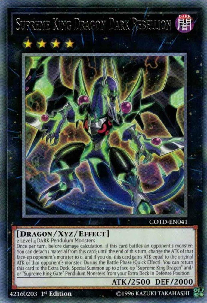 Supreme King Dragon Dark Rebellion [COTD-EN041] Rare 