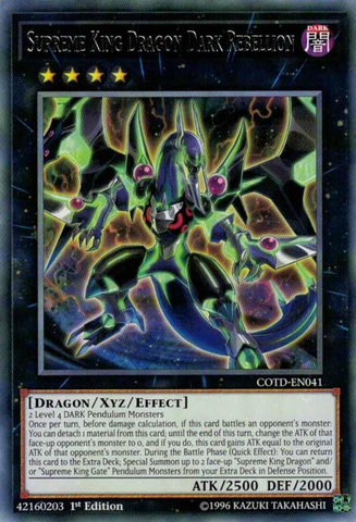 Supreme King Dragon Dark Rebellion [COTD-EN041] Rare 