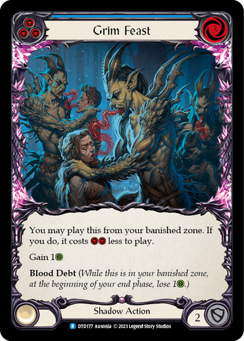 Grim Feast (Blue) [DTD177] (Dusk Till Dawn) Rainbow Foil 