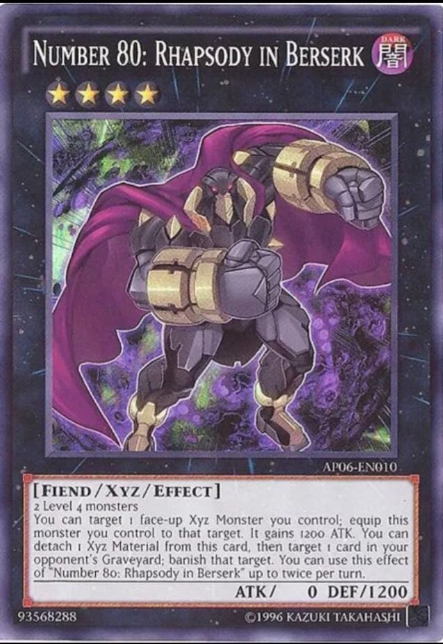 Number 80: Rhapsody in Berserk [AP06-EN010] Super Rare 