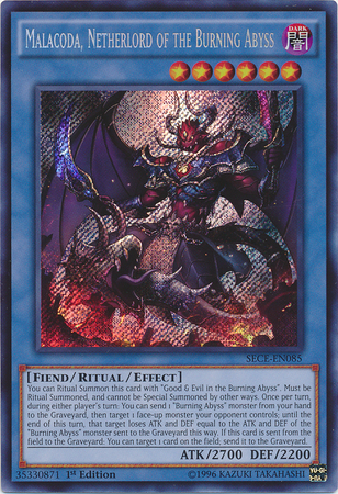 Malacoda, Netherlord of the Burning Abyss [SECE-EN085] Secret Rare 