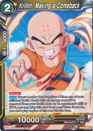 Krillin, Making a Comeback (BT12-095) [Vicious Rejuvenation]