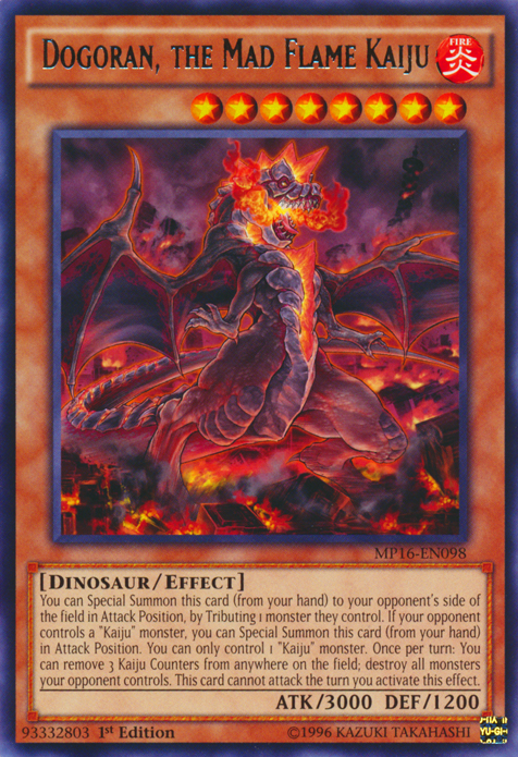 Dogoran, the Mad Flame Kaiju [MP16-EN098] Rare 