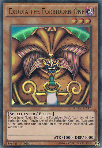 Exodia the Forbidden One [YGLD-ENA17] Ultra Rare 