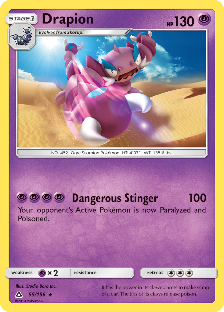 Drapion (55/156) [Sun &amp; Moon: Ultra Prism] 
