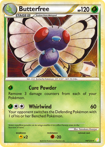 Butterfree (16/123) [HeartGold &amp; SoulSilver: Base Set] 