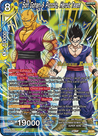 Son Gohan &amp; Piccolo, Heroic Team (Fighter's Ambition Holiday Pack) (BT19-145) [Tournament Promotion Cards] 