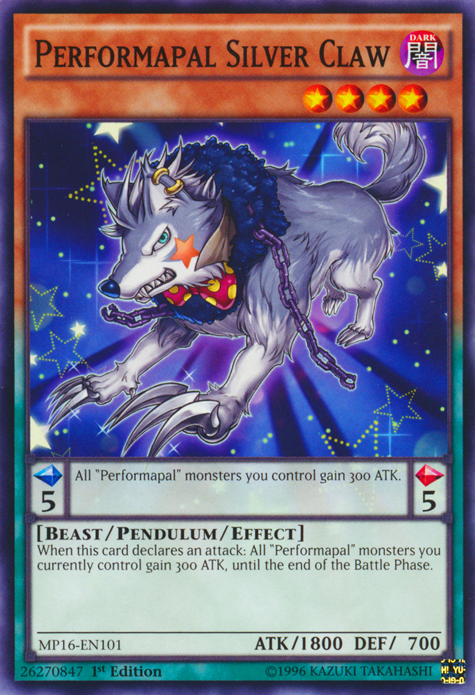 Performapal Silver Claw [MP16-EN101] Common 