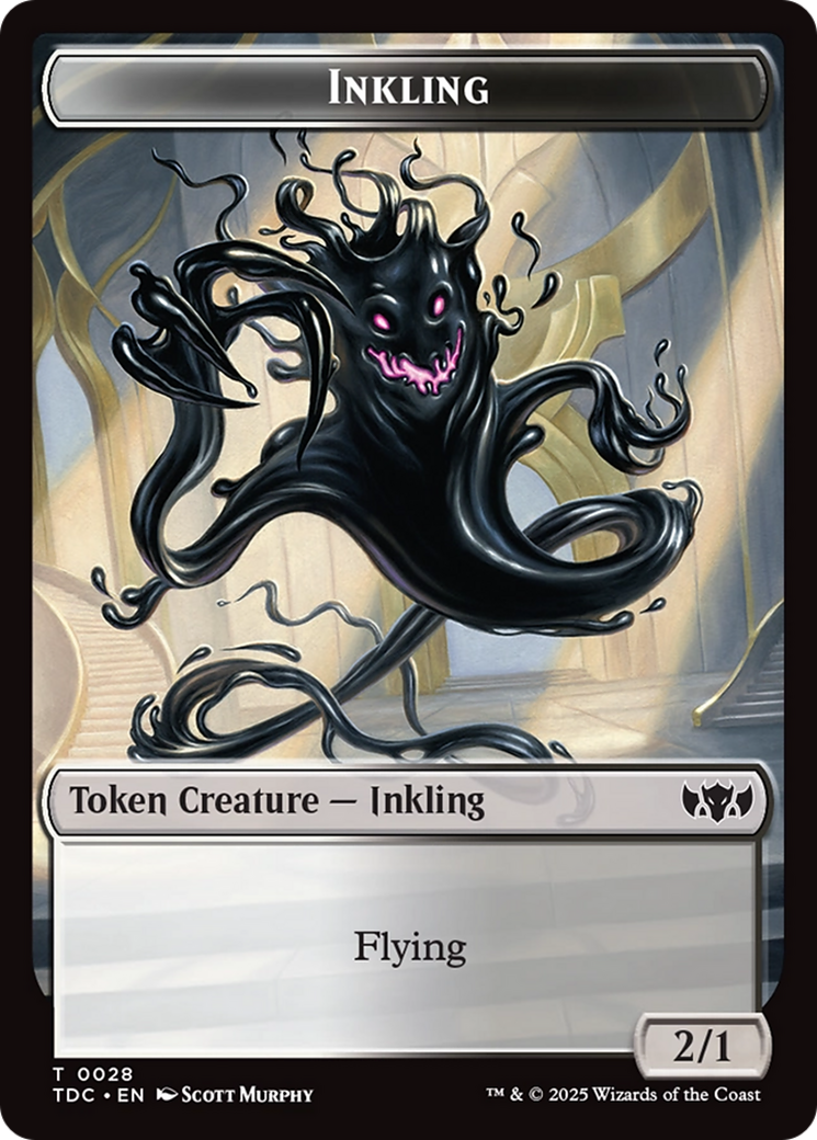 Inkling // Bird Double-Sided Token [Tarkir: Dragonstorm Commander Tokens] 