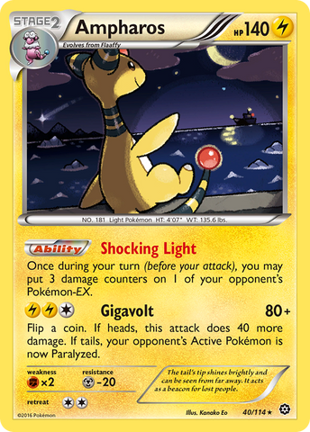 Ampharos (40/114) [XY: Steam Siege] 