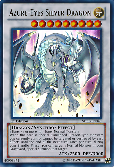 Azure-Eyes Silver Dragon [SDBE-EN040] Ultra Rare 