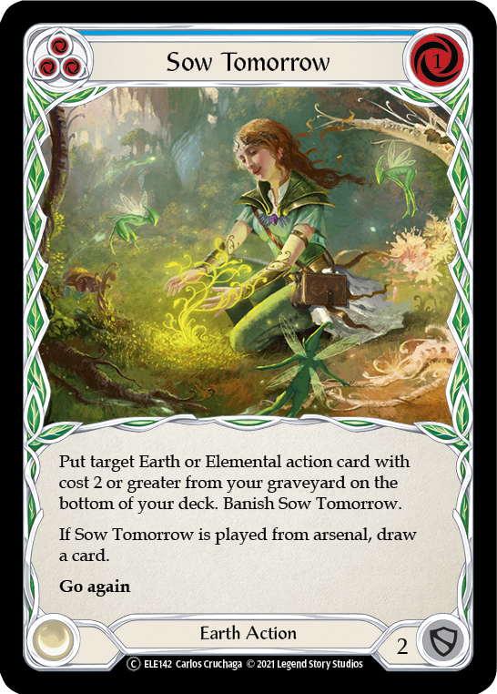 Sow Tomorrow (Blue) [U-ELE142] (Tales of Aria Unlimited) Unlimited Rainbow Foil 