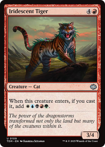 Iridescent Tiger [Tarkir: Dragonstorm] 
