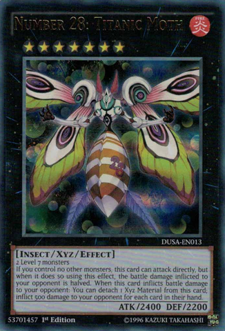 Number 28: Titanic Moth [DUSA-EN013] Ultra Rare 