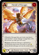 Herald of Ravages (Yellow) [U-MON018-RF] (Monarch Unlimited) Unlimited Rainbow Foil 