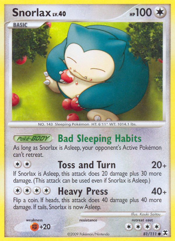 Snorlax (81/111) [Platinum: Rising Rivals] 