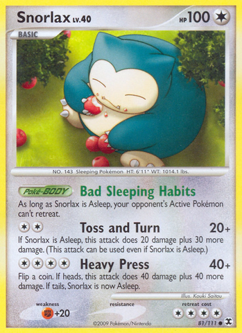 Snorlax (81/111) [Platinum: Rising Rivals] 
