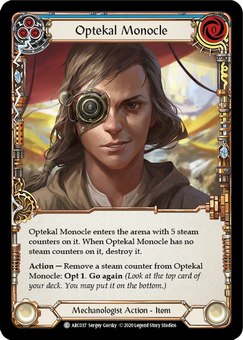 Optekal Monocle [U-ARC037] (Arcane Rising Unlimited) Unlimited Rainbow Foil 