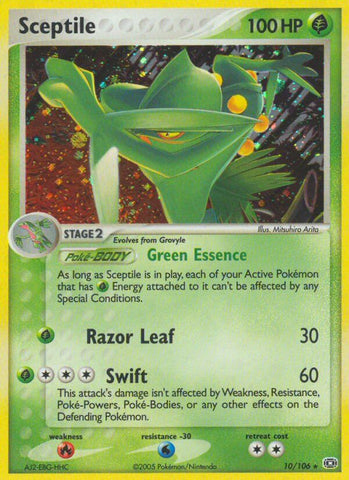 Sceptile (10/106) (Theme Deck Exclusive) [EX: Emerald] 
