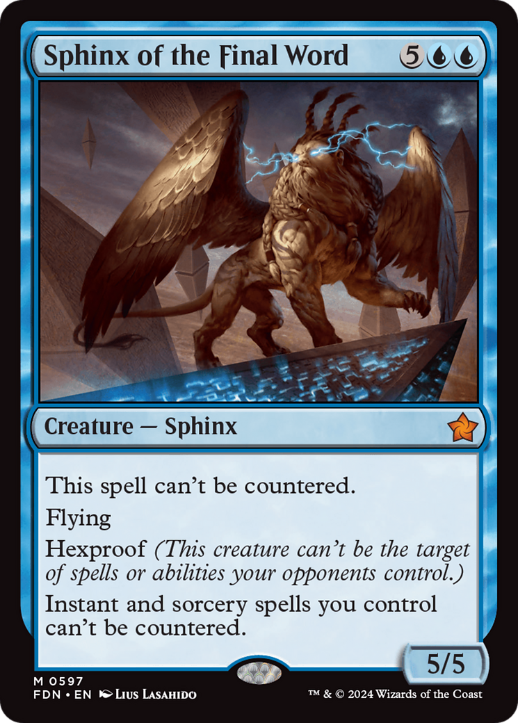 Sphinx of the Final Word [Foundations]