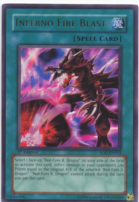 Inferno Fire Blast [SOD-EN042] Ultra Rare 