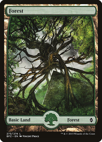 Forest (273) (Full Art) [Battle for Zendikar] 