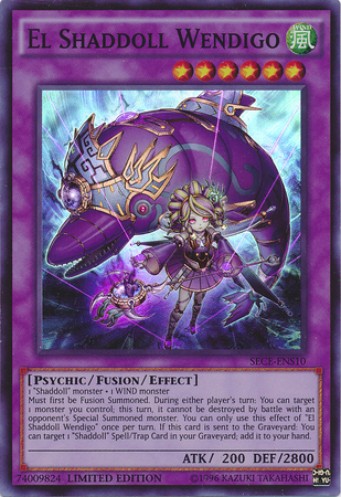 El Shaddoll Wendigo [SECE-ENS10] Super Rare 