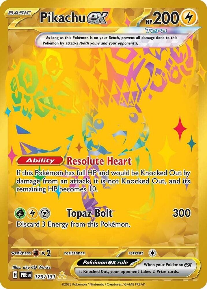Pikachu ex (179/131) [Scarlet &amp; Violet: Prismatic Evolutions] 