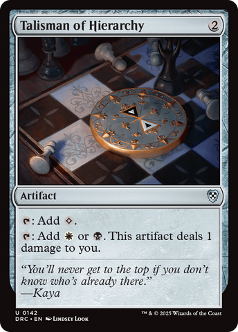 Talisman of Hierarchy [Aetherdrift Commander] 