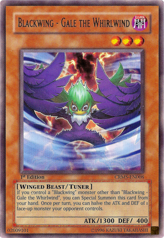 Blackwing - Gale the Whirlwind [CRMS-EN008] Rare 