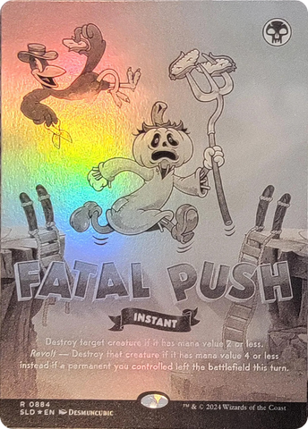 Fatal Push (0884) (Black &amp; White Foil) [Secret Lair Drop Series] 