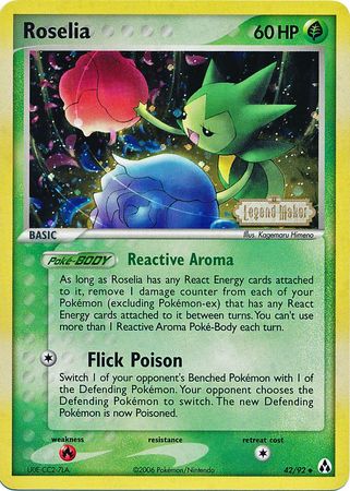 Roselia (42/92) (Stamped) [EX: Legend Maker] 